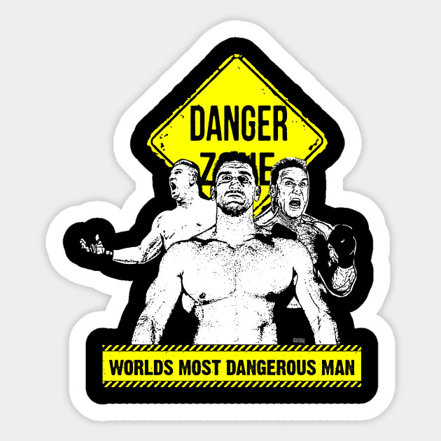 Worlds Most Dangerous Man Sticker by E5150Designs